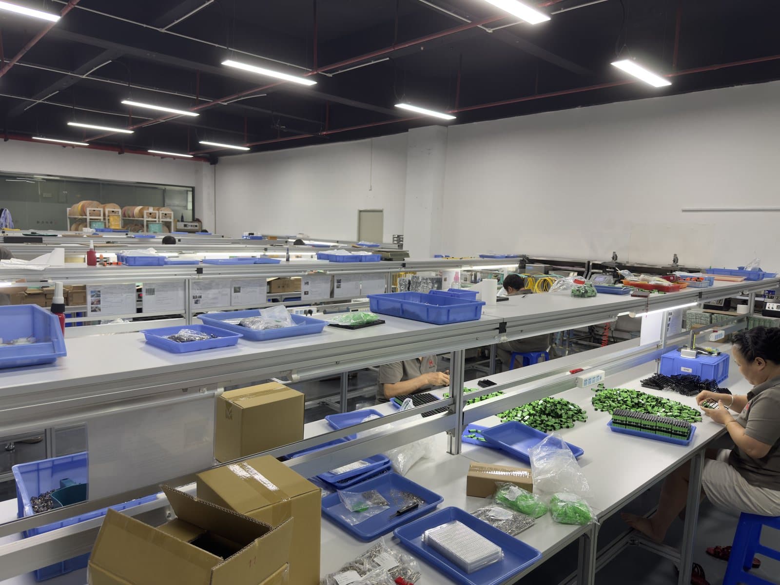 Fiber optic production workshop overview