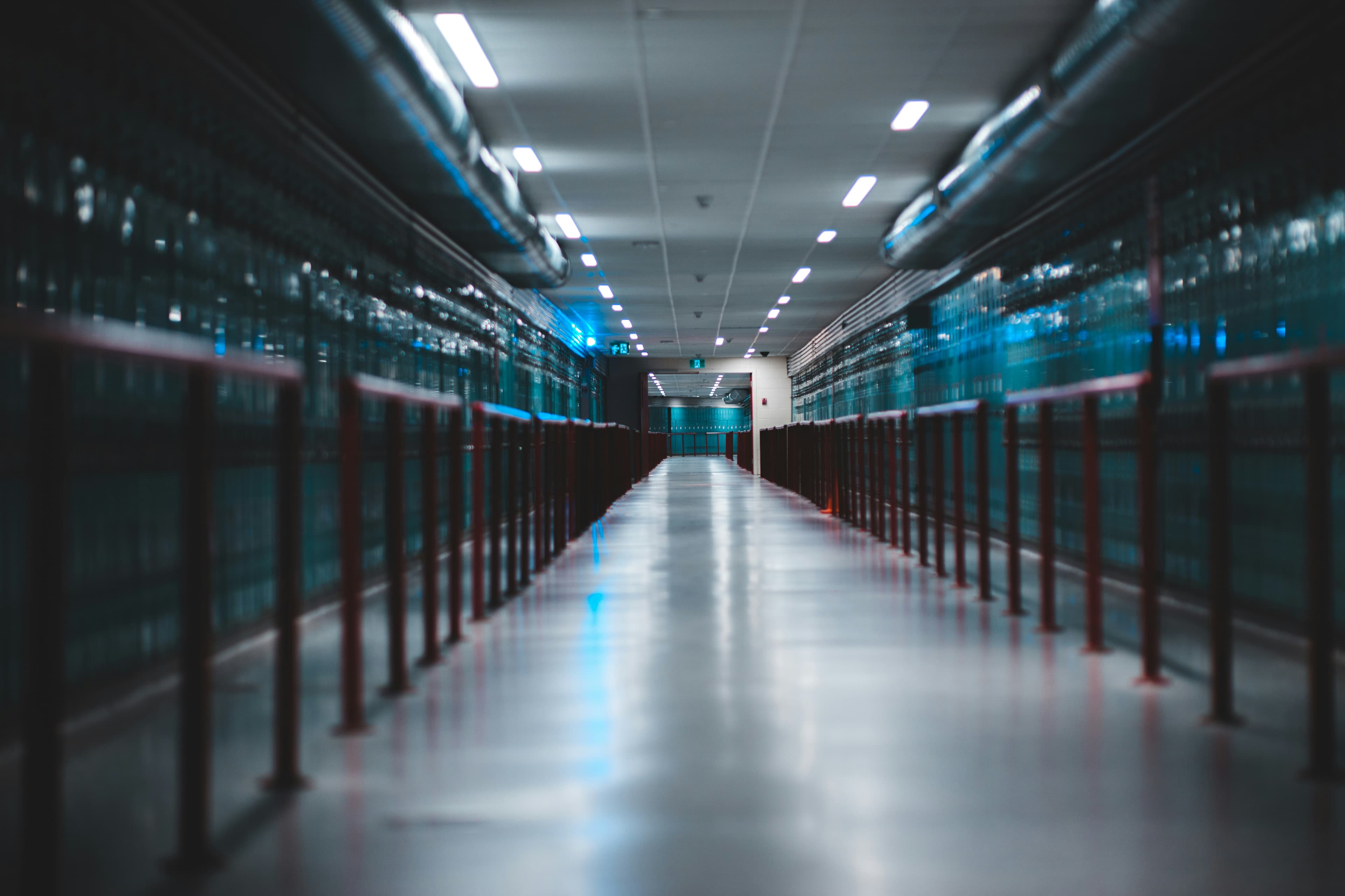 High-capacity data center aisle built for fiber optic connectivity